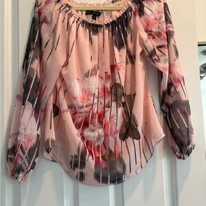 WHBM Floral Print Blouse, XS, EUC